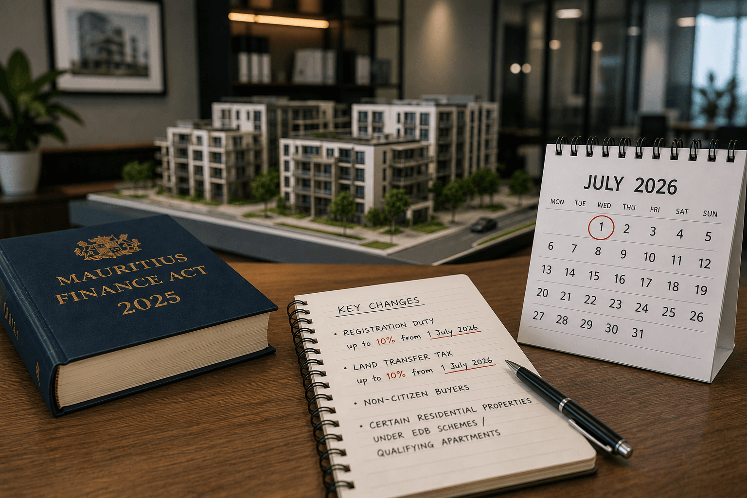 Foreign property buyers reviewing Mauritius Finance Act 2025 changes